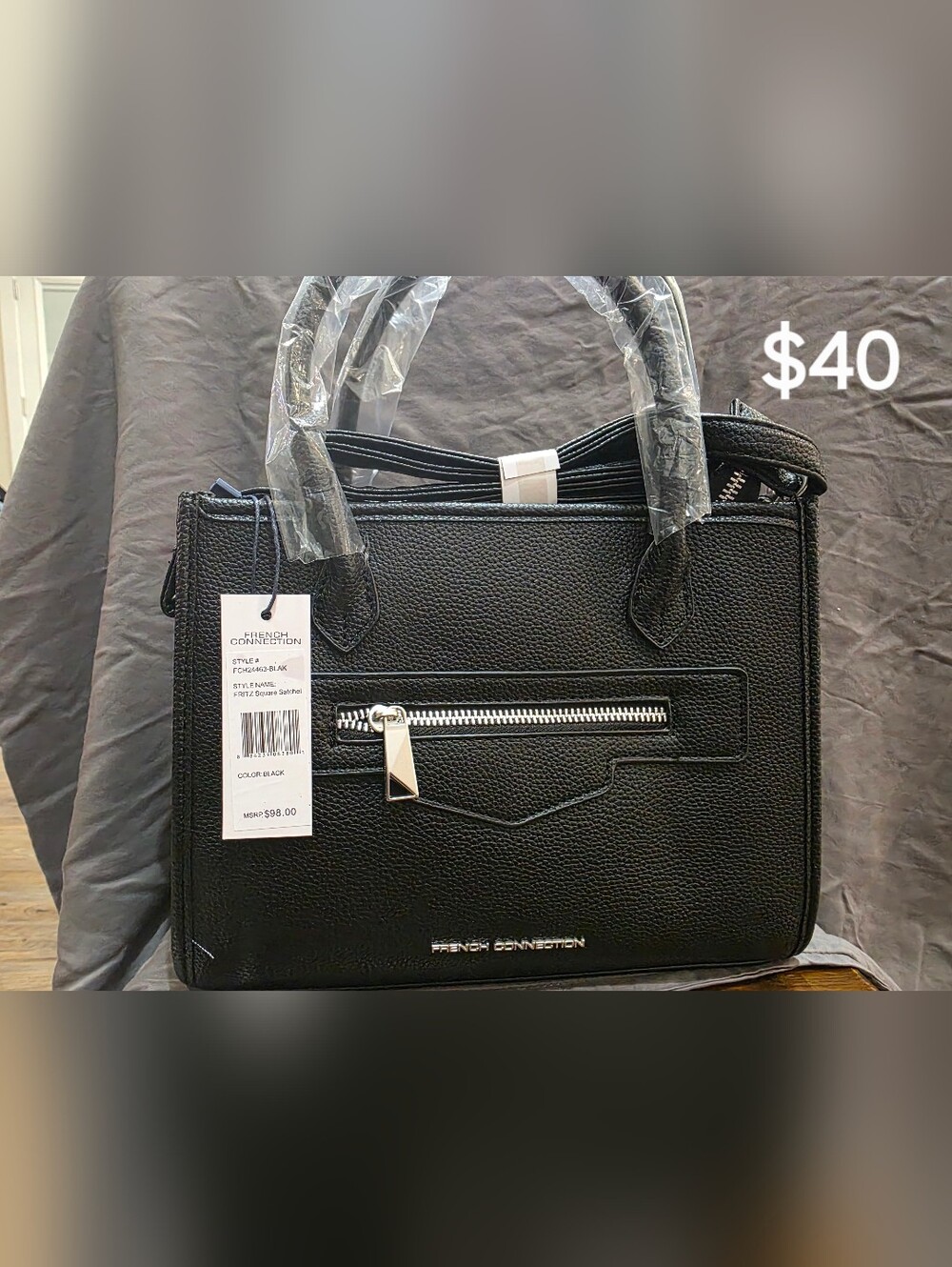 French Connection Fritz Square Satchel
